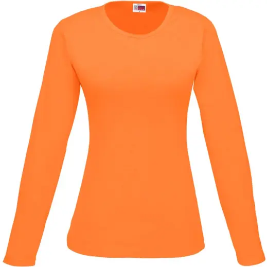 Ladies Long Sleeve Portland T-Shirt Orange